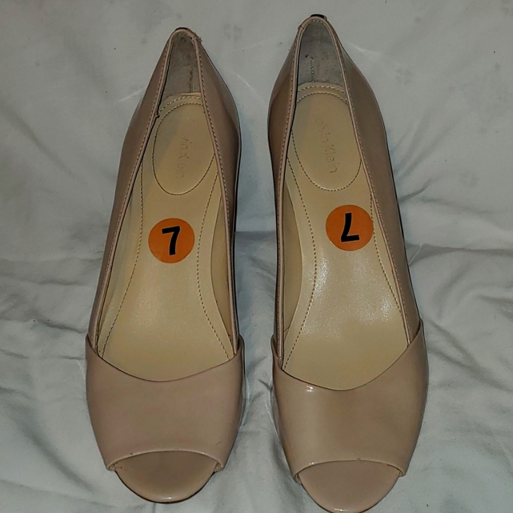 Calvin Klein Nude Heels